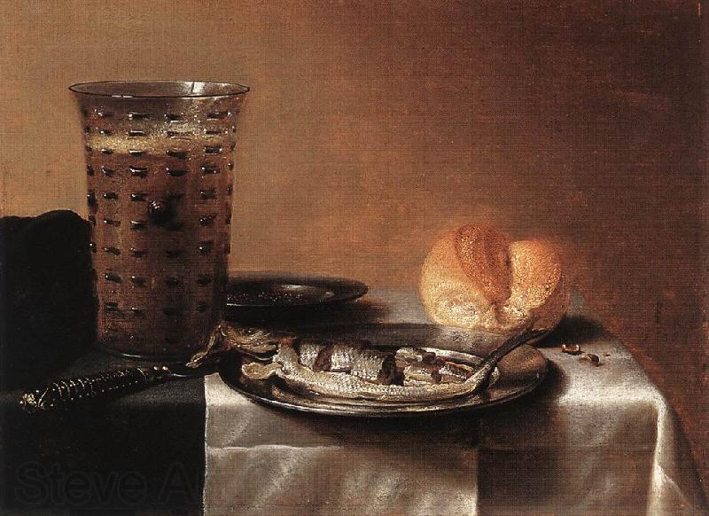 CLAESZ, Pieter Still-life with Herring fg Spain oil painting art